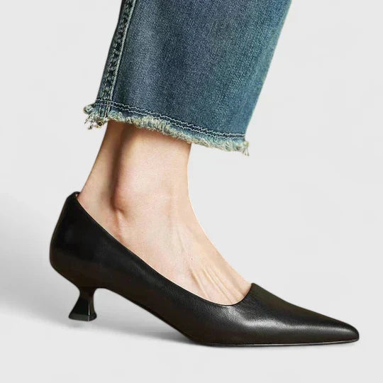 Pointed Toe Slip On Stiletto Heel Pumps