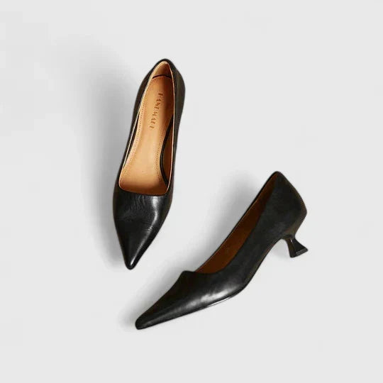 Pointed Toe Slip On Stiletto Heel Pumps
