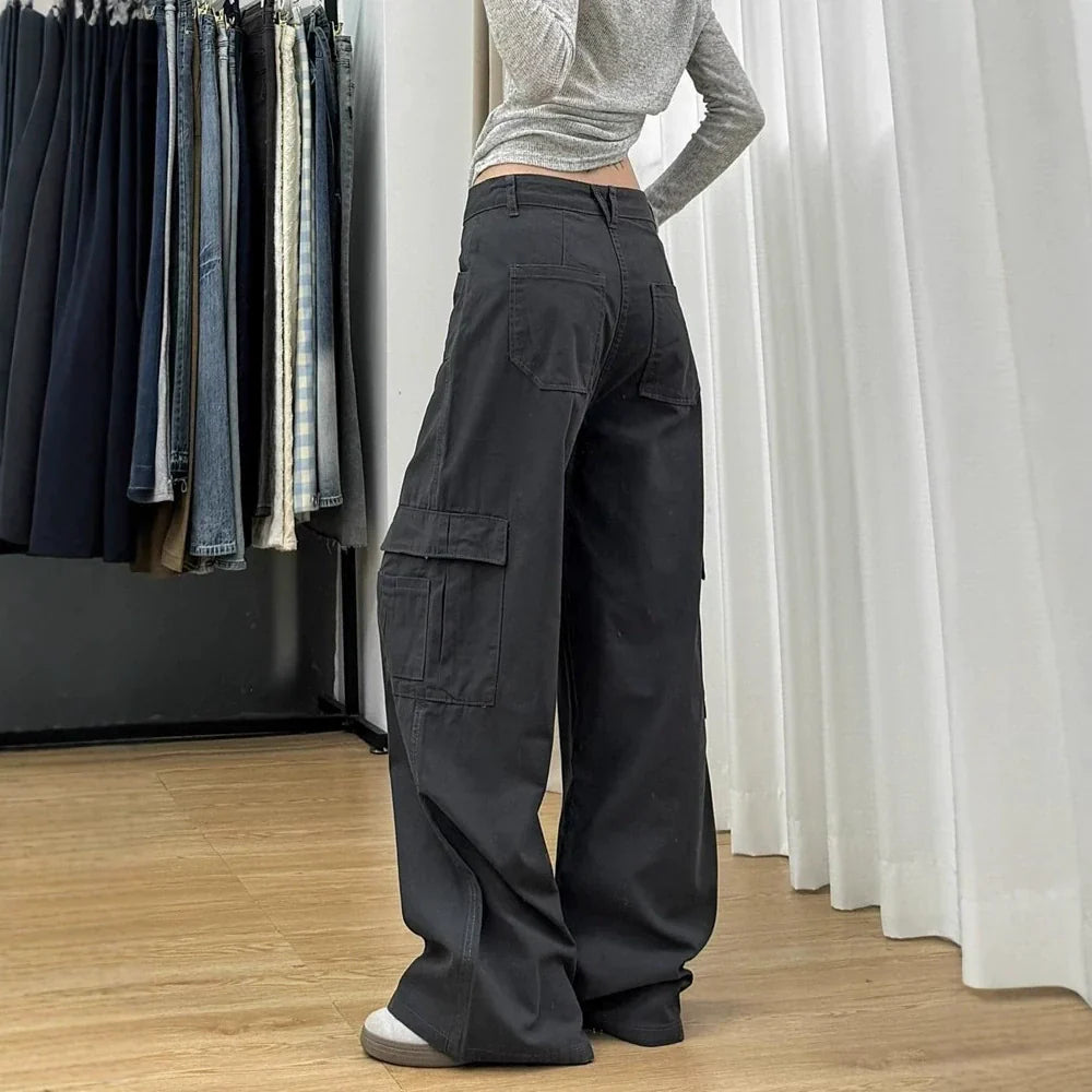 Linen-blend wide-leg overalls