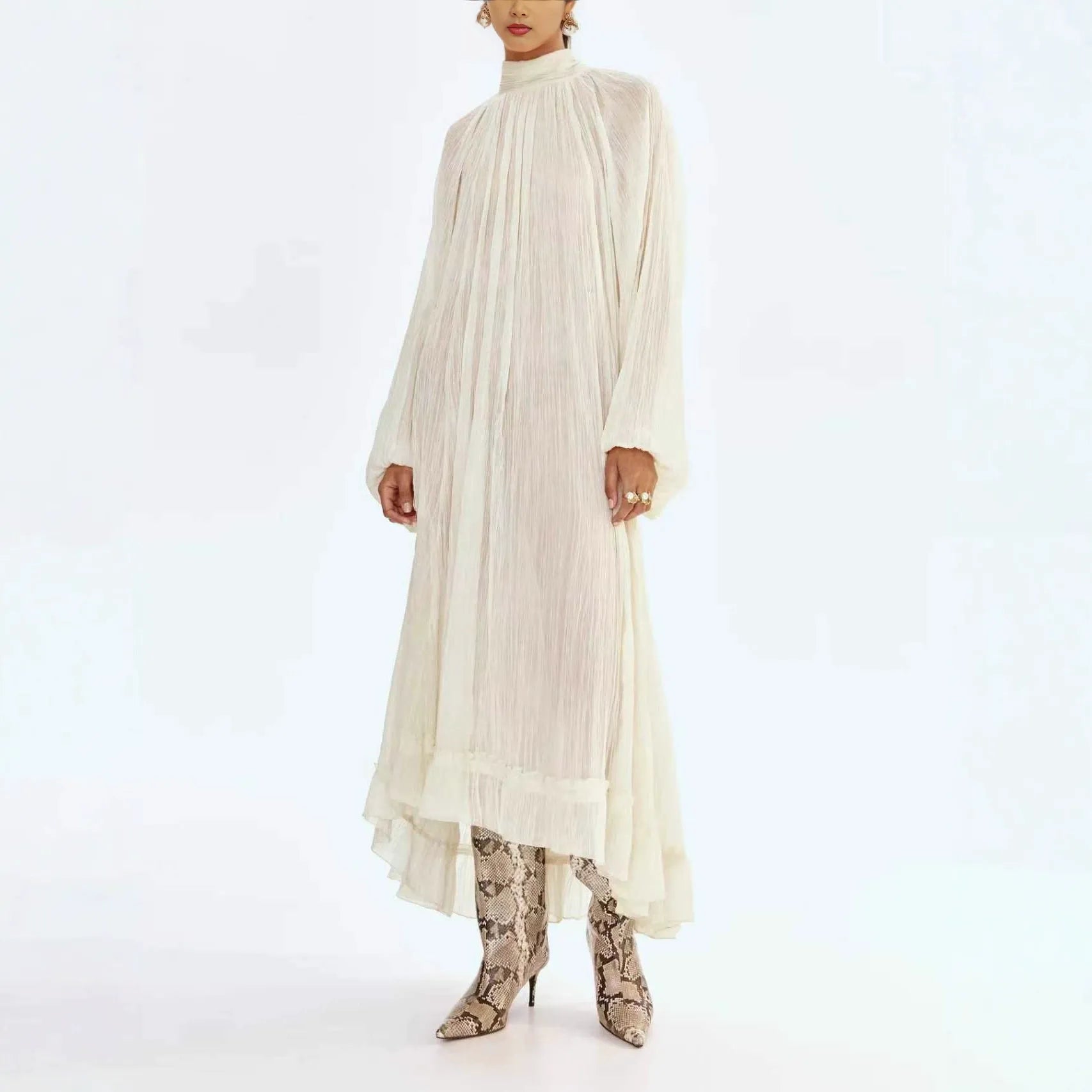 Melody Floral Lace Sheer Maxi Dress - View 2