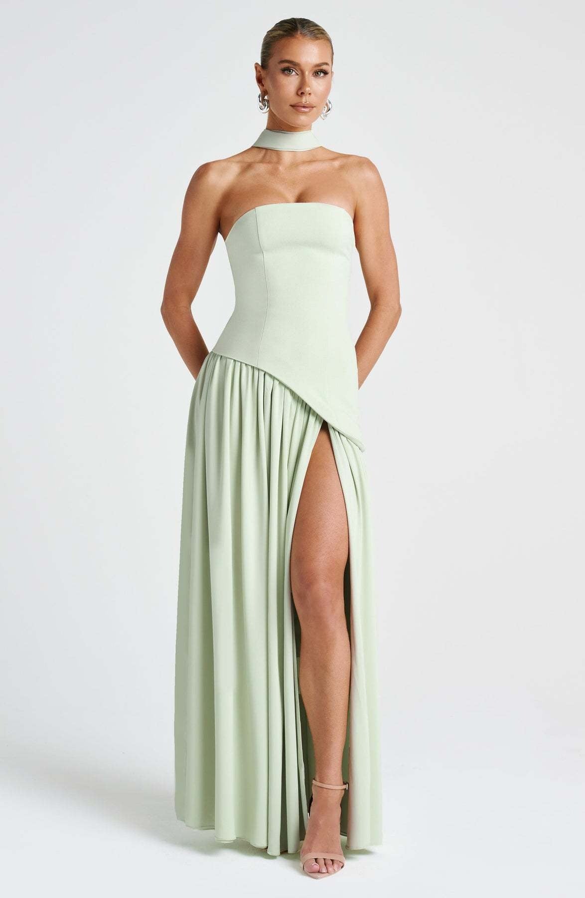 Elthion Strapless Bandage Maxi Dress - View 5