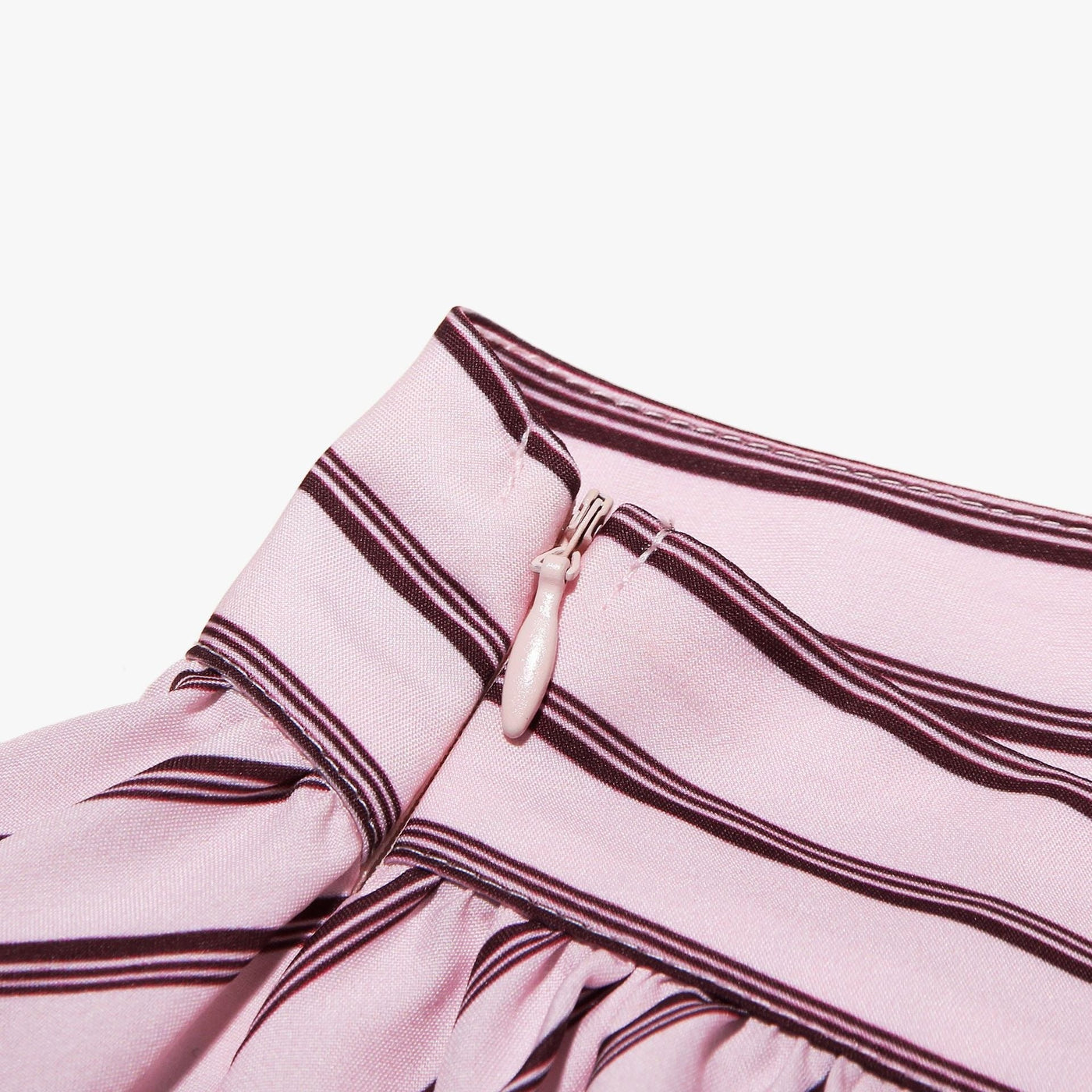 Striped Halter Neck Backless Swing Mini Dress 10