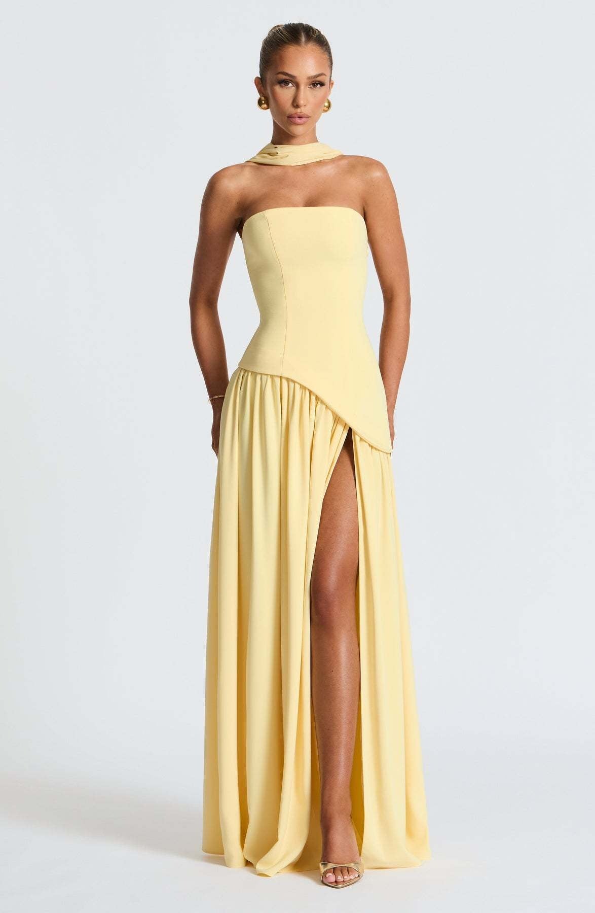 Elthion Strapless Bandage Maxi Dress - View 3