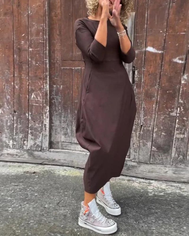 Antonia Elegant Flowing Maxi Dress for Women Feminine Flowy Style