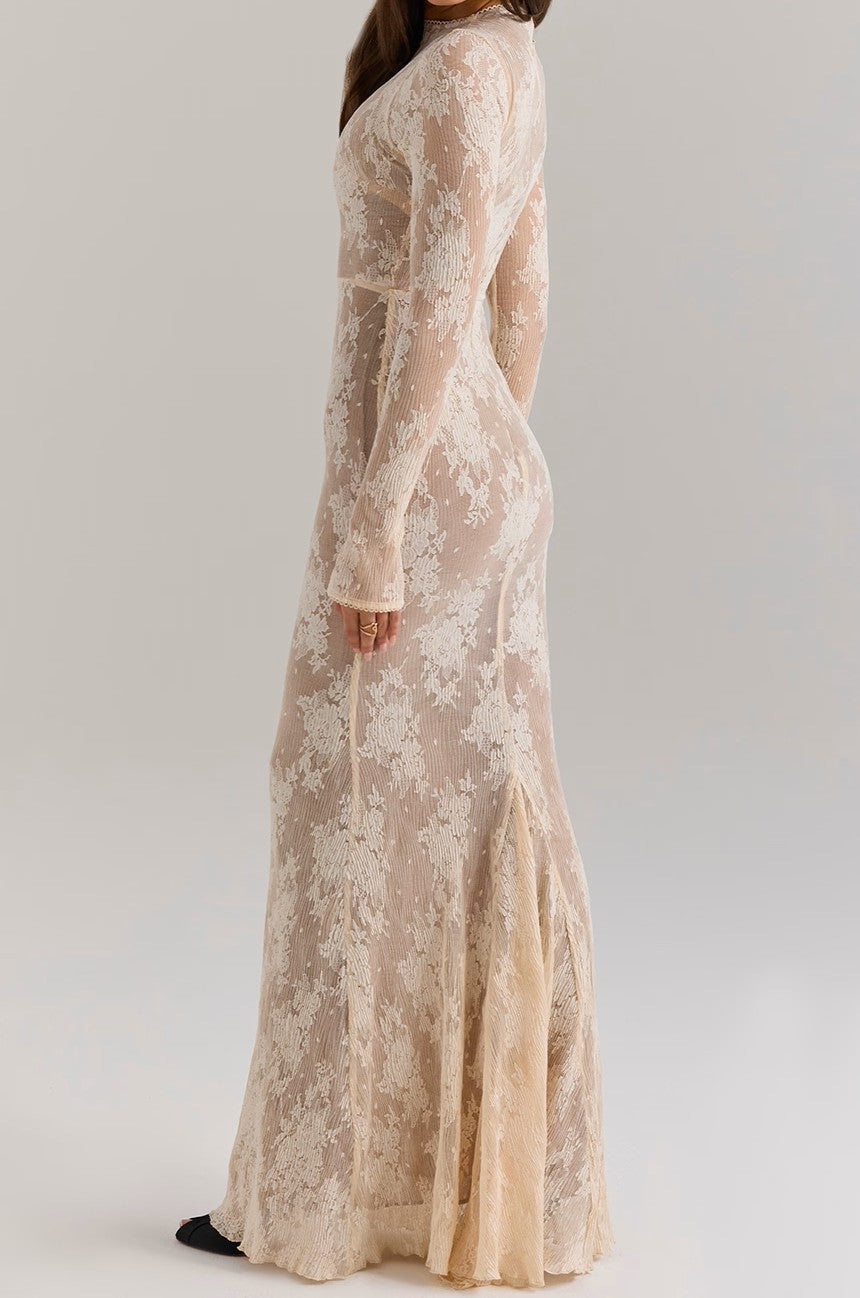 Lace Maxi Dress - View 4