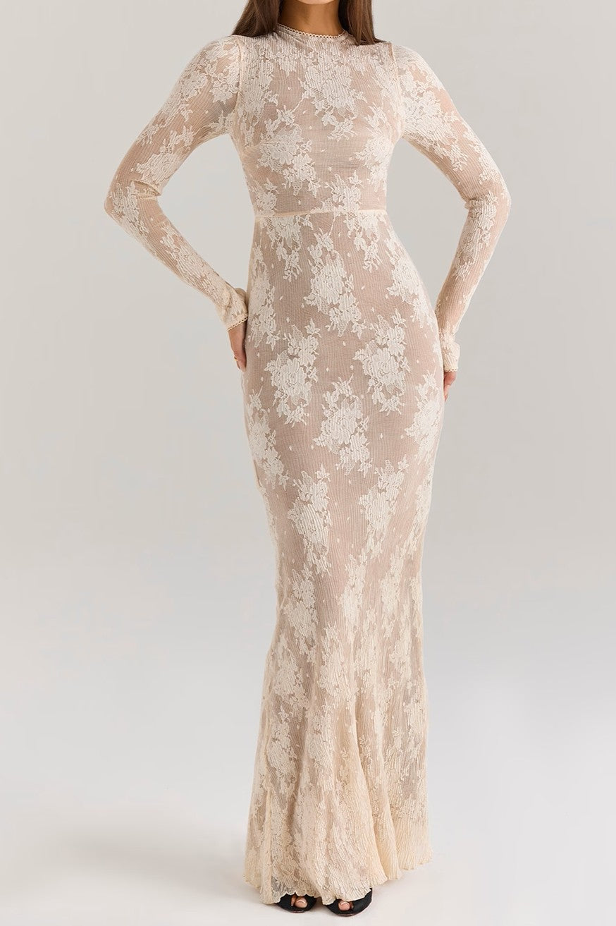 Lace Maxi Dress - View 3
