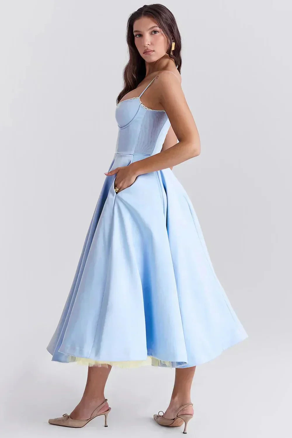 Daniela Graceful Midi Dress for Women Sophisticated Look