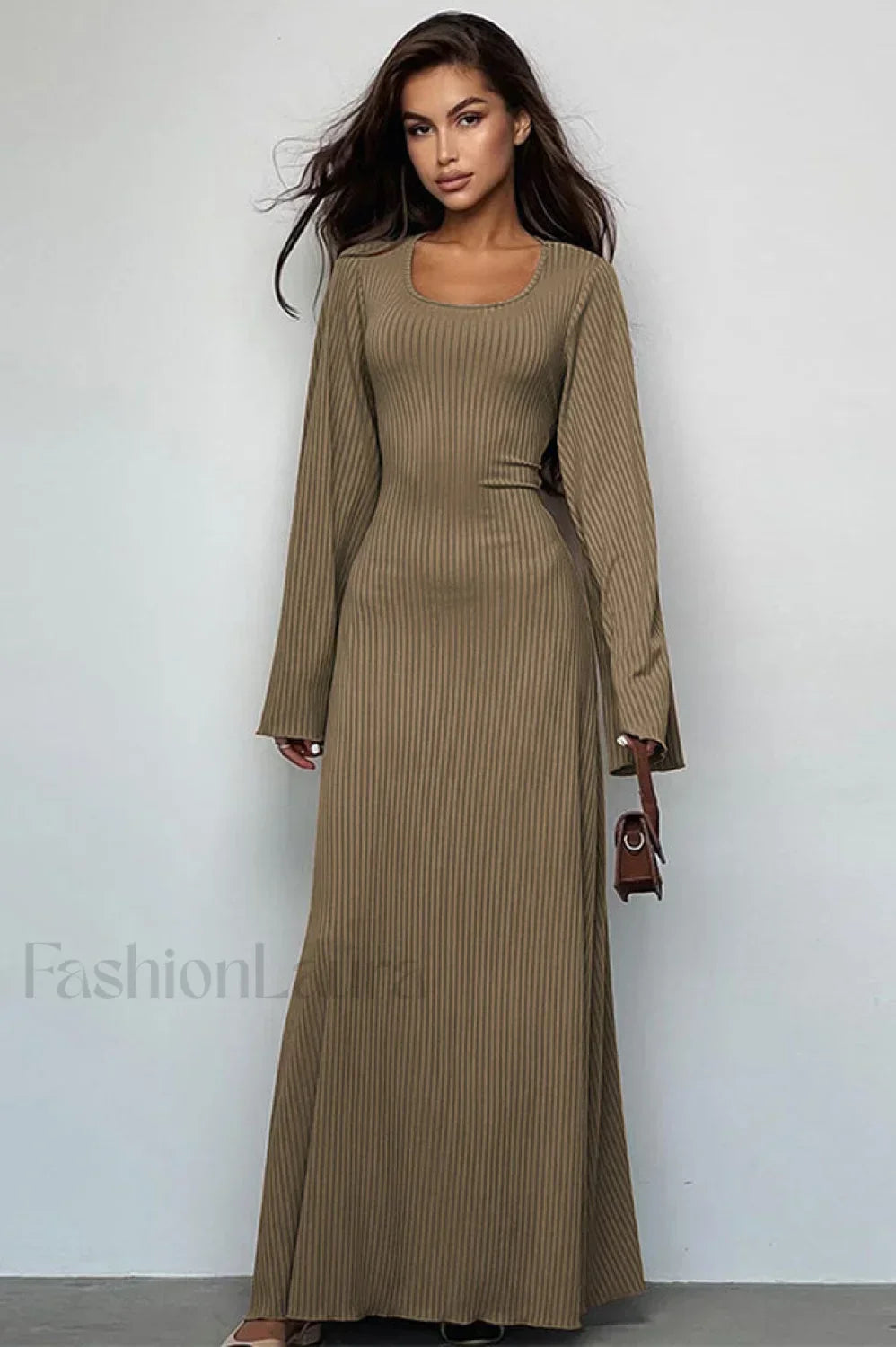 Jaye Long Stylish Sleeve Maxi Dress