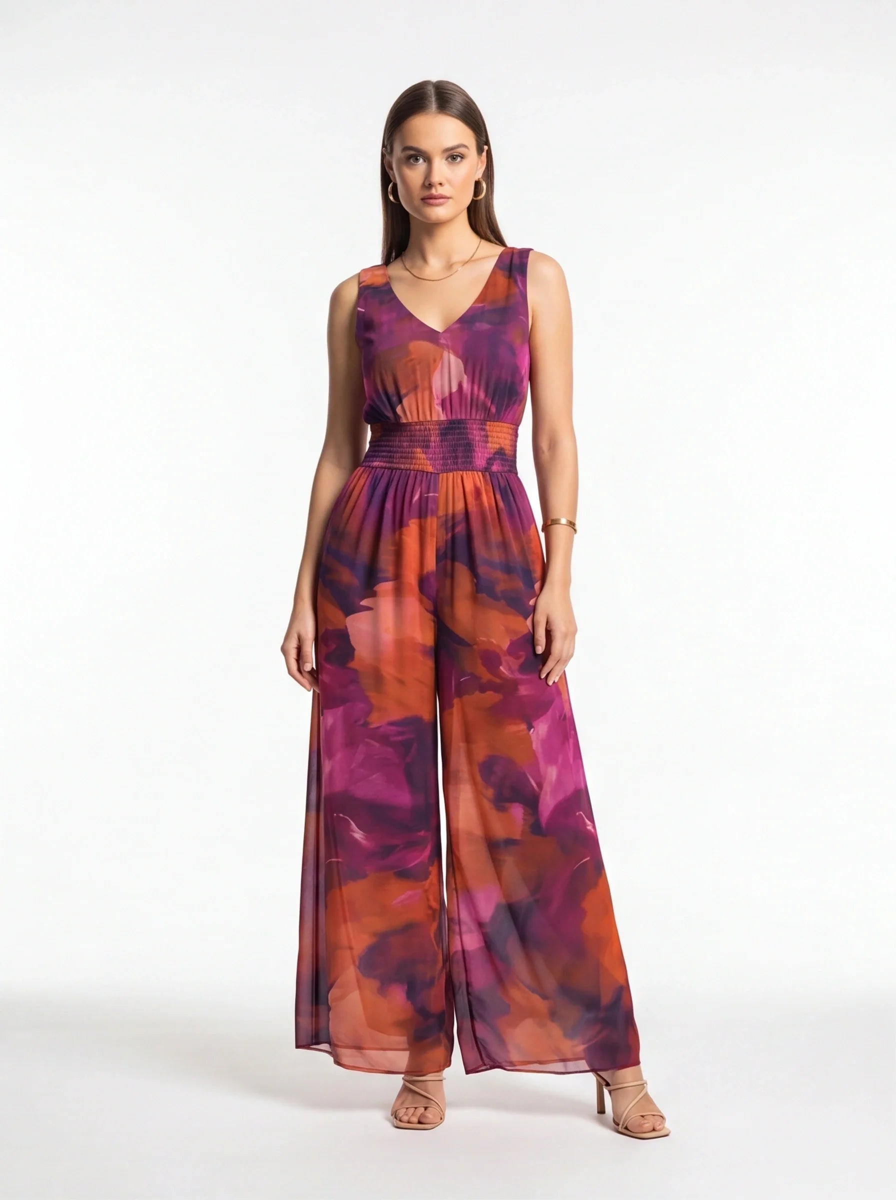 Elegant Tie Dye Women's Jumpsuit | Lightweight & Comfortable Fit