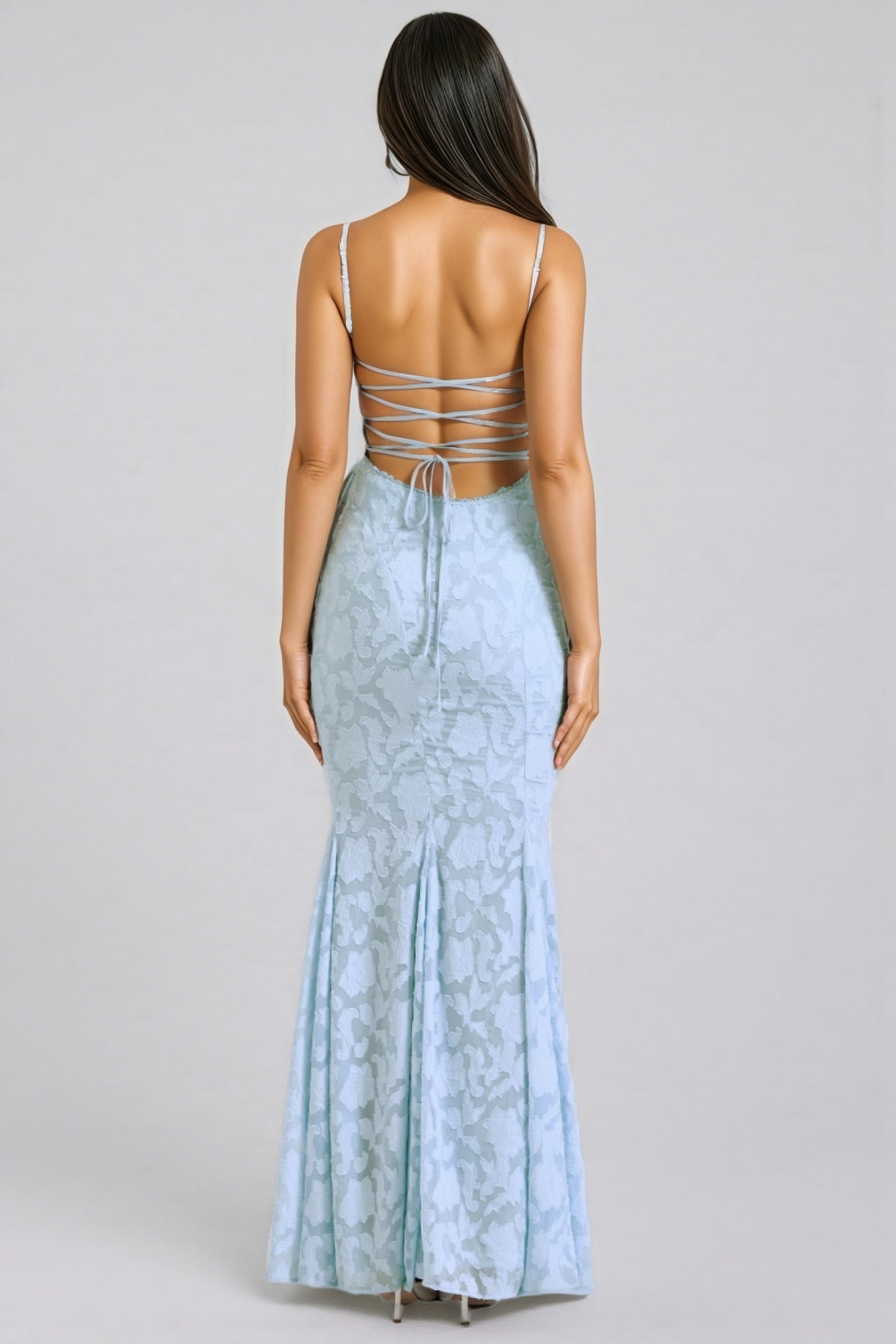 Varenf Bluebell Lace Up Back Maxi Dress - View 4