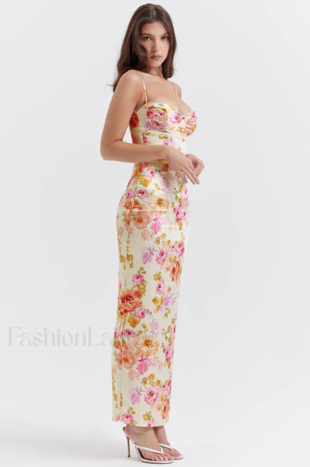 Josefina Ivory Stylish Floral Maxi Dress