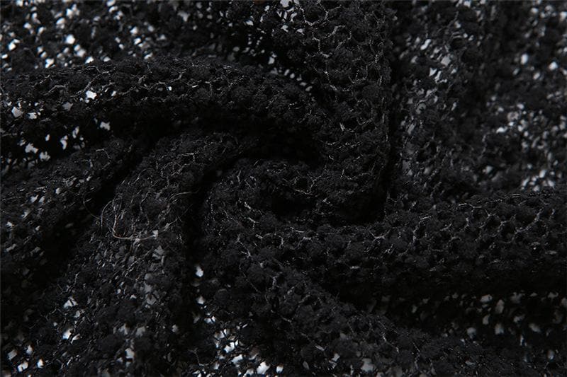 Textured glitter off shoulder long sleeve see through maxi dress 7
