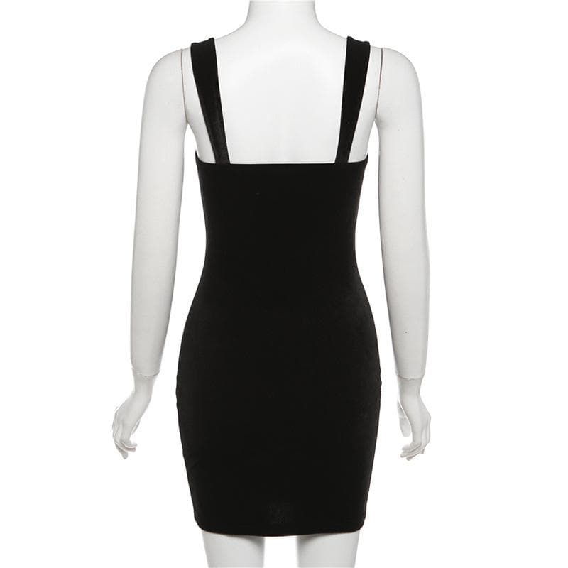 Velvet solid sleeveless sweetheart neck lace hem mini dress - View 8