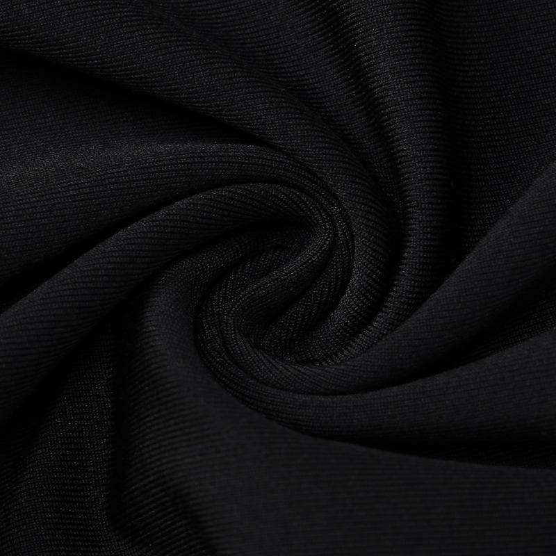 Halter Deep Cowl Neck Backless Ruffle Mini Dress