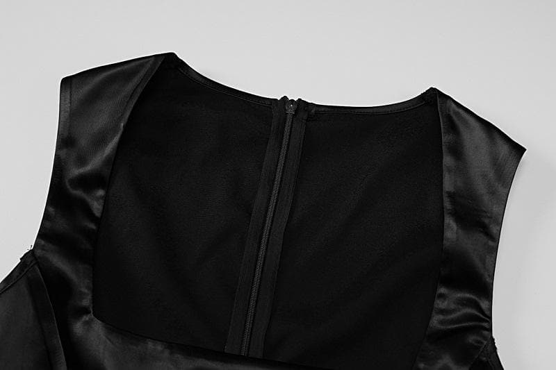 Corset Satin Sleeveless Bodycon Mini Dress
