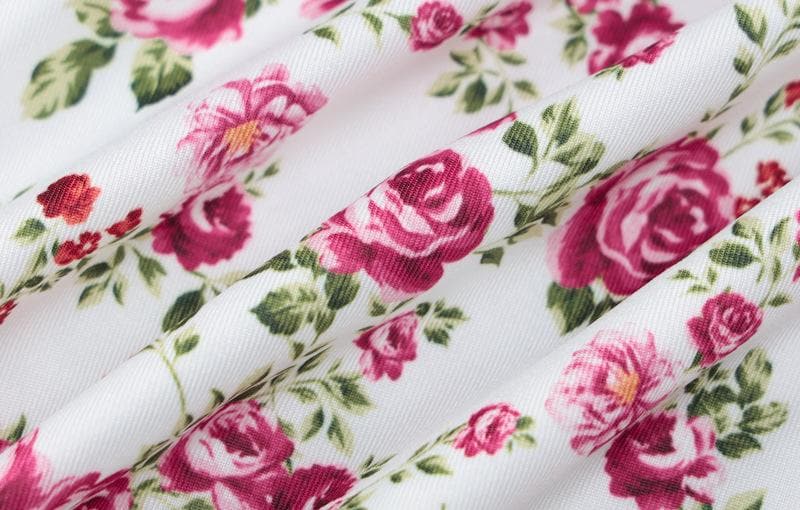 Floral Print Sweetheart Lace Trim High Split Slip Maxi Dress