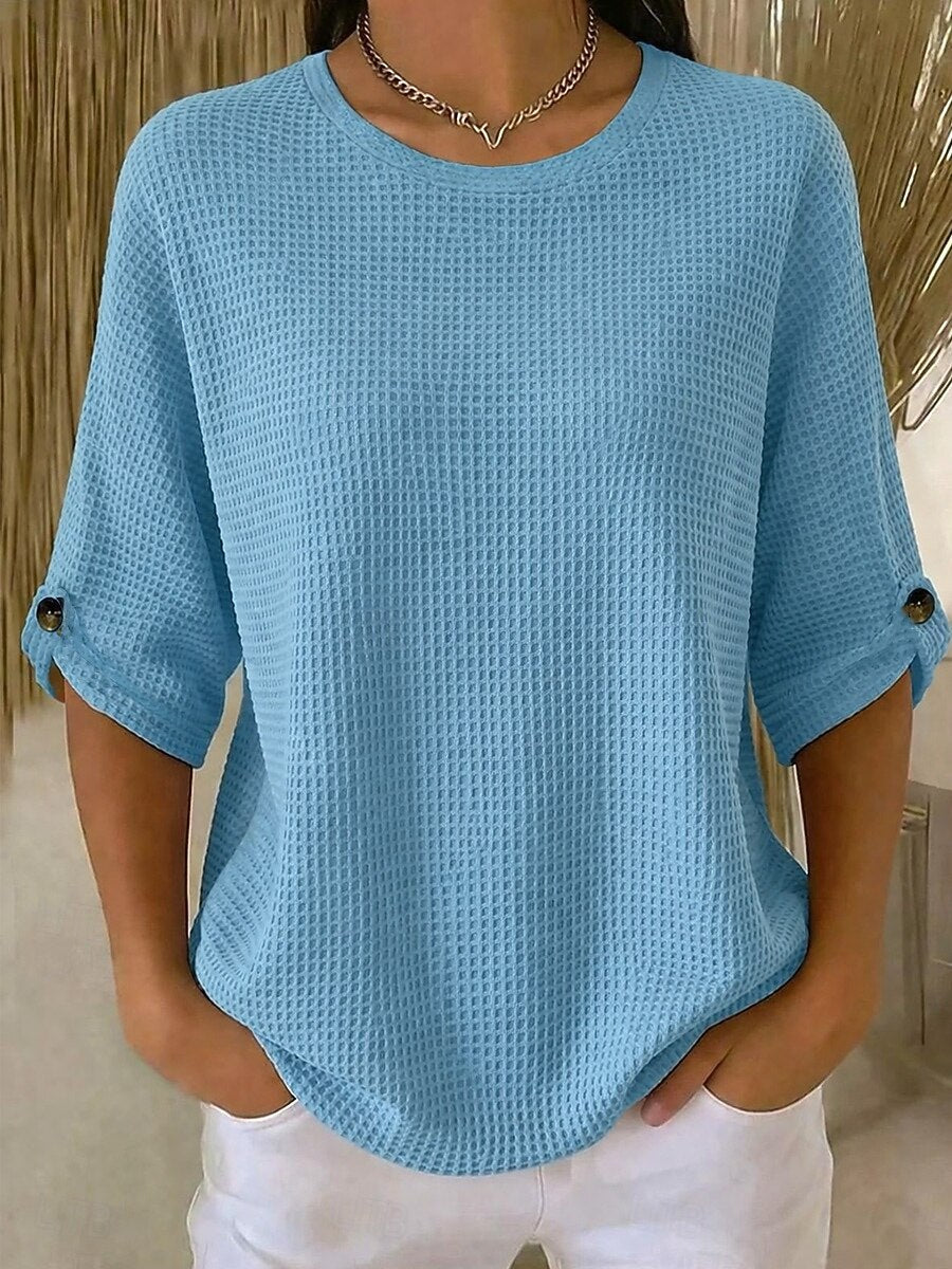 Lorielle™ | Casual Waffle Shirt