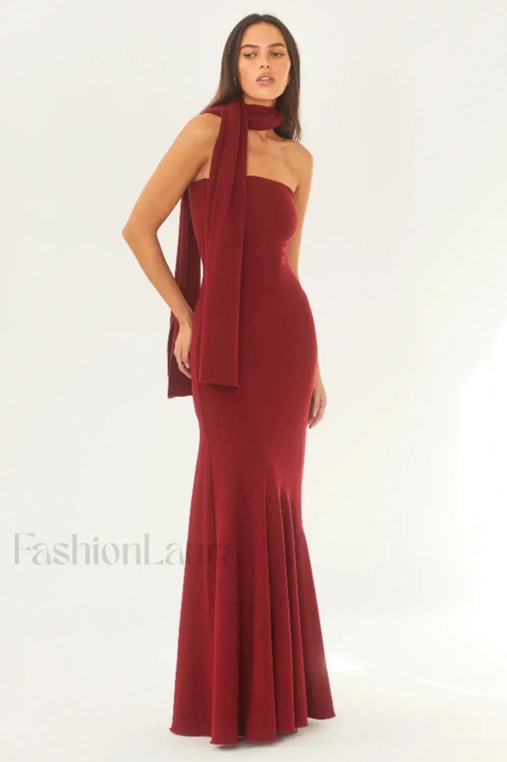 Juliana Elegant Maxi Dress S / Rouge