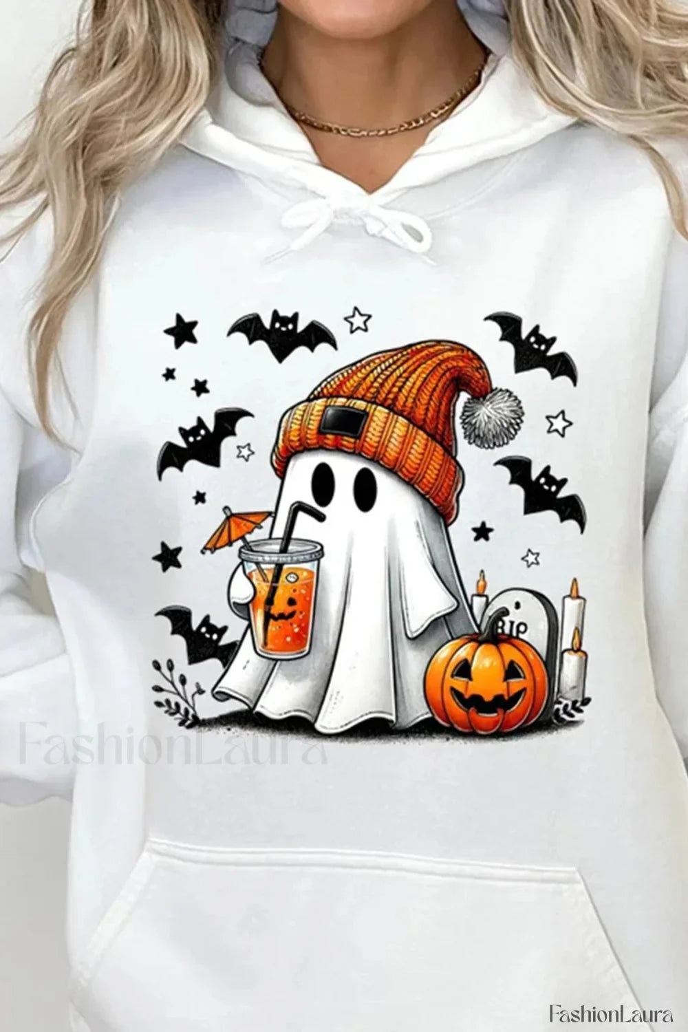 K-Fashion Cartoon Doodle Hooded Hoodie