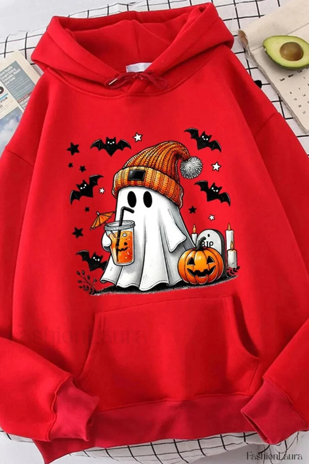 K-Fashion Cartoon Doodle Hooded Hoodie