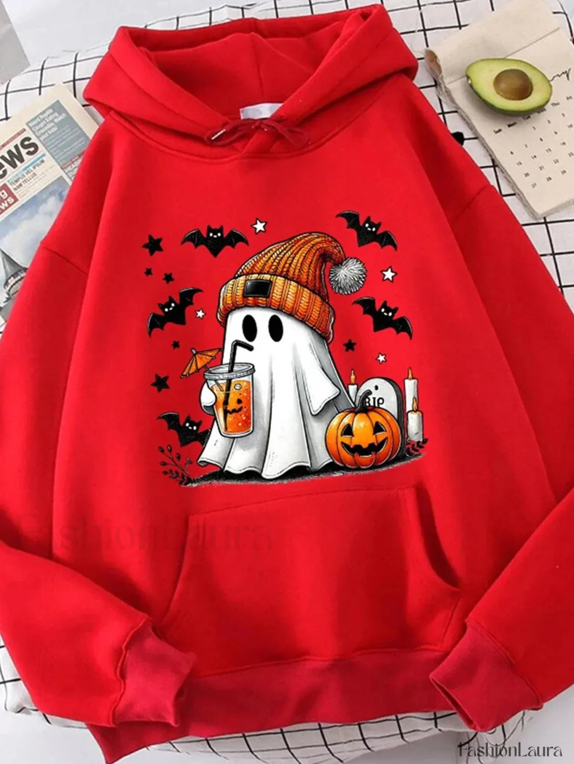 K-Fashion Cartoon Doodle Hooded Hoodie