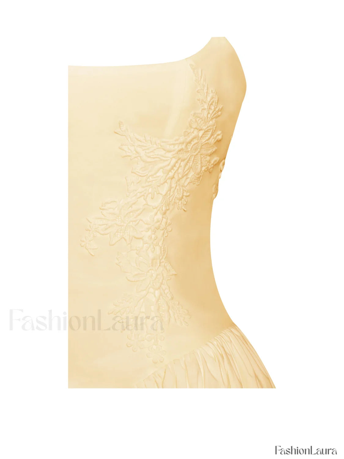 Kadi Yellow Cotton Drop Graceful Waist Corset Mini Dress