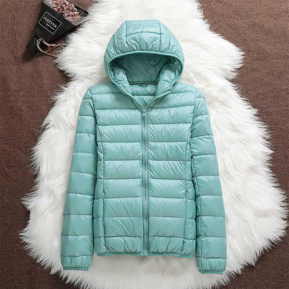 Hooded Zip Front Lightweight Packable Puffer Jacket