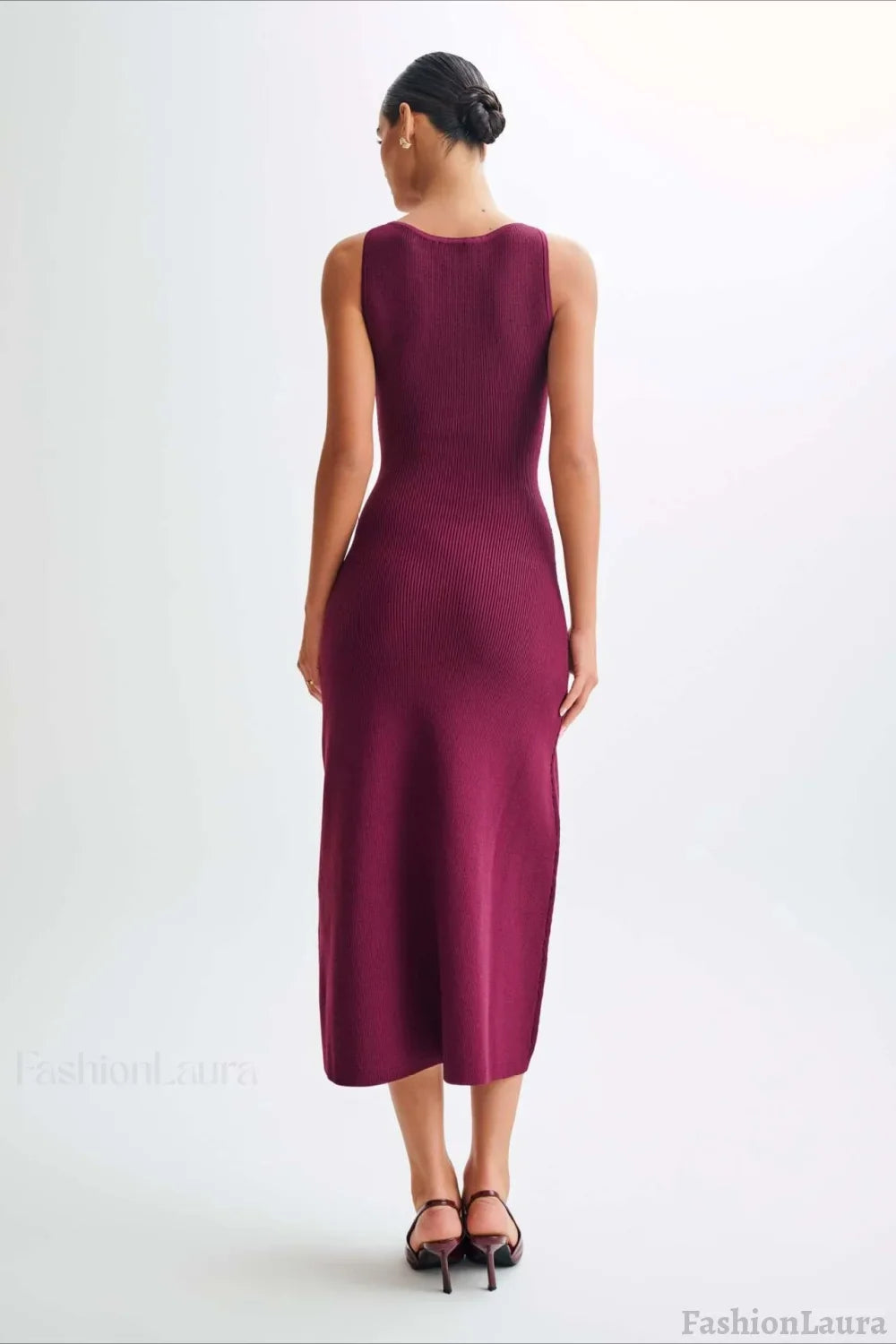 Knit Sleeveless Bodycon Sweater Dress