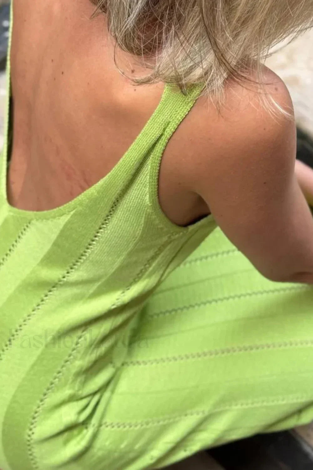 Knitted V-Neck Sleeveless Halter Maxi Dress