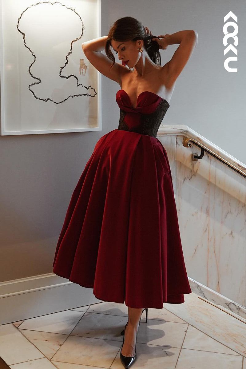 L2782 - Classic & Timeless V-Neck Sleeveless A-line Ball gown Formal Prom Dress