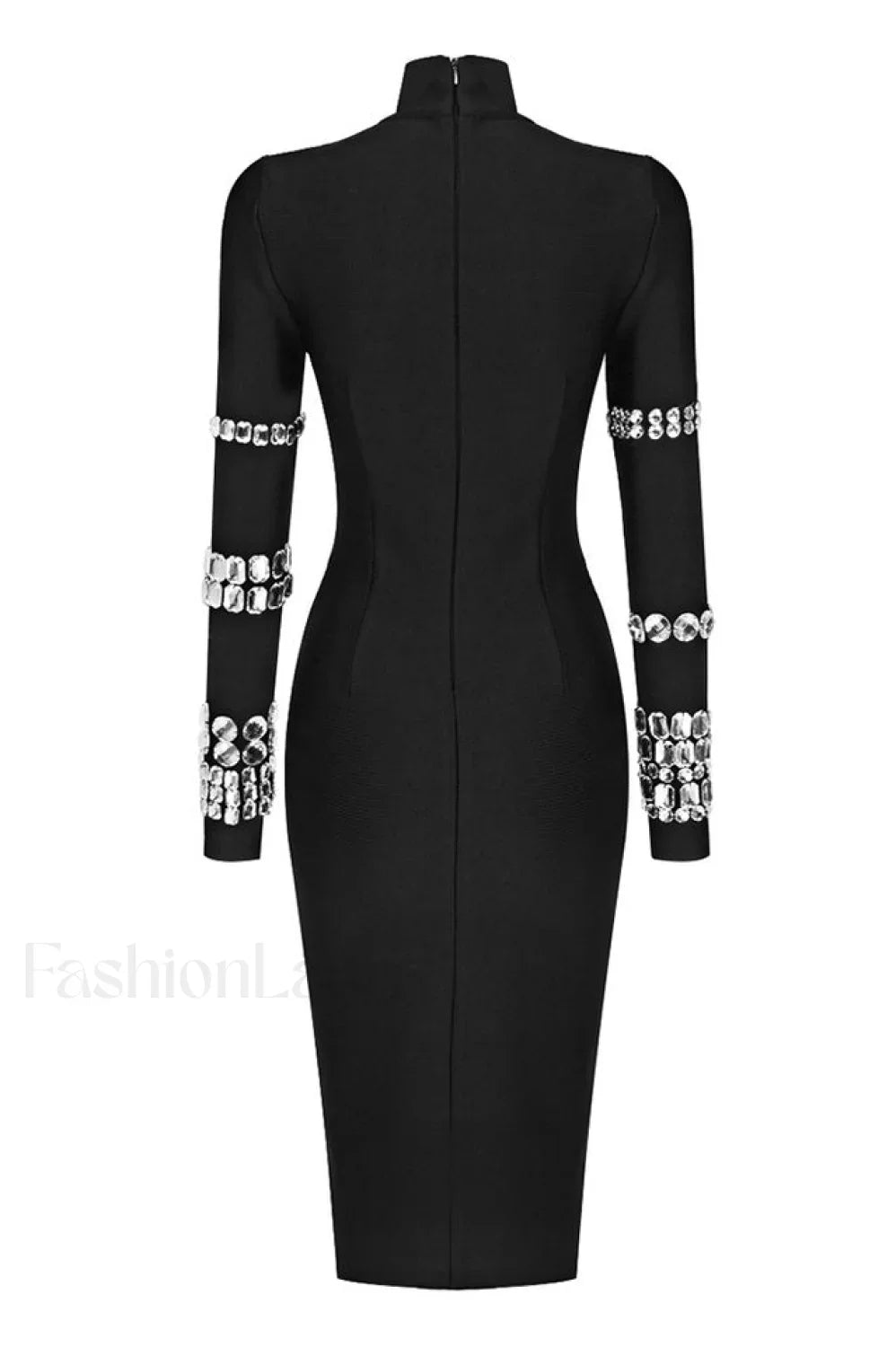 Kris Rhinestone Stylish Bodycon Dress