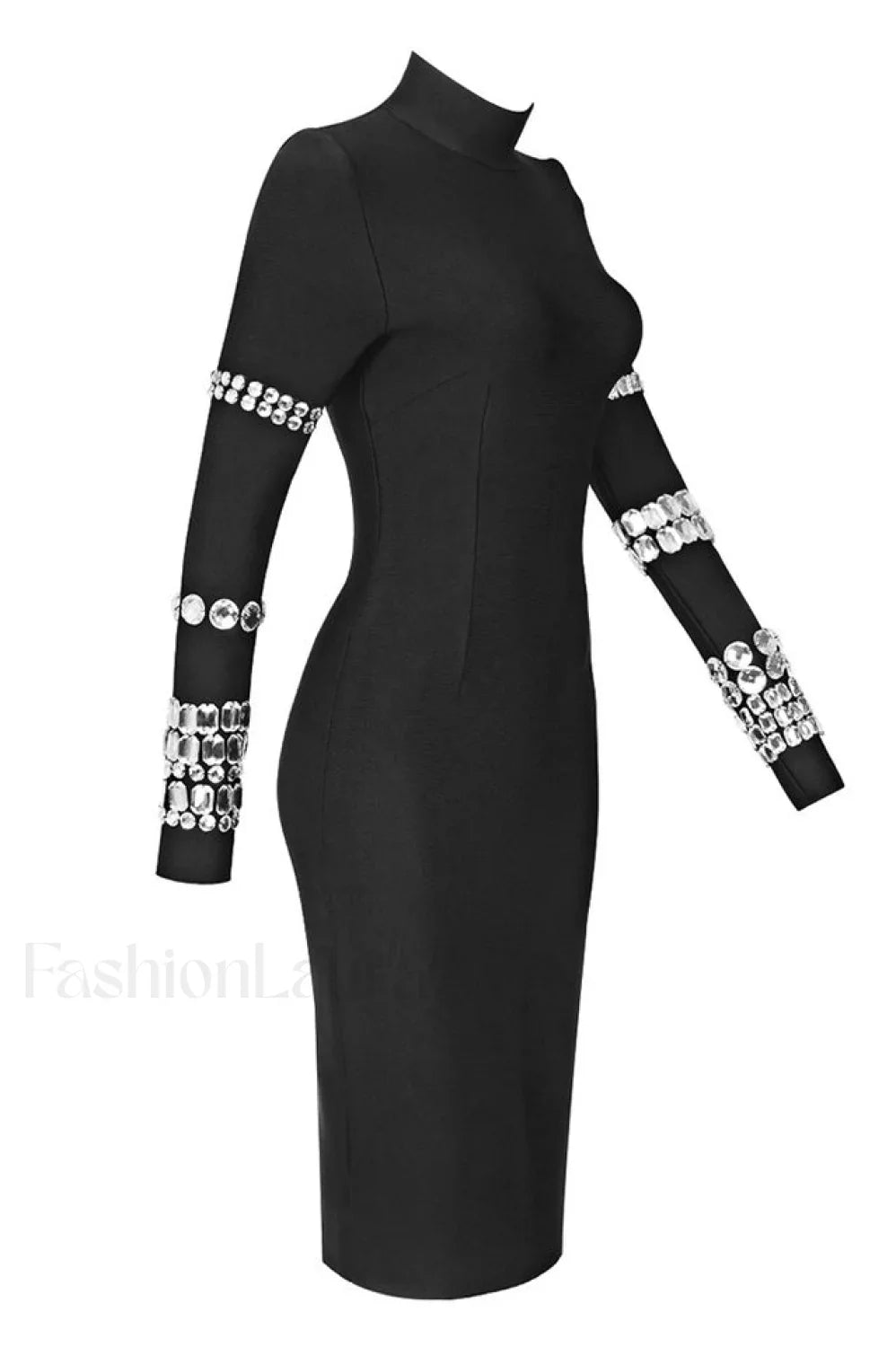 Kris Rhinestone Stylish Bodycon Dress