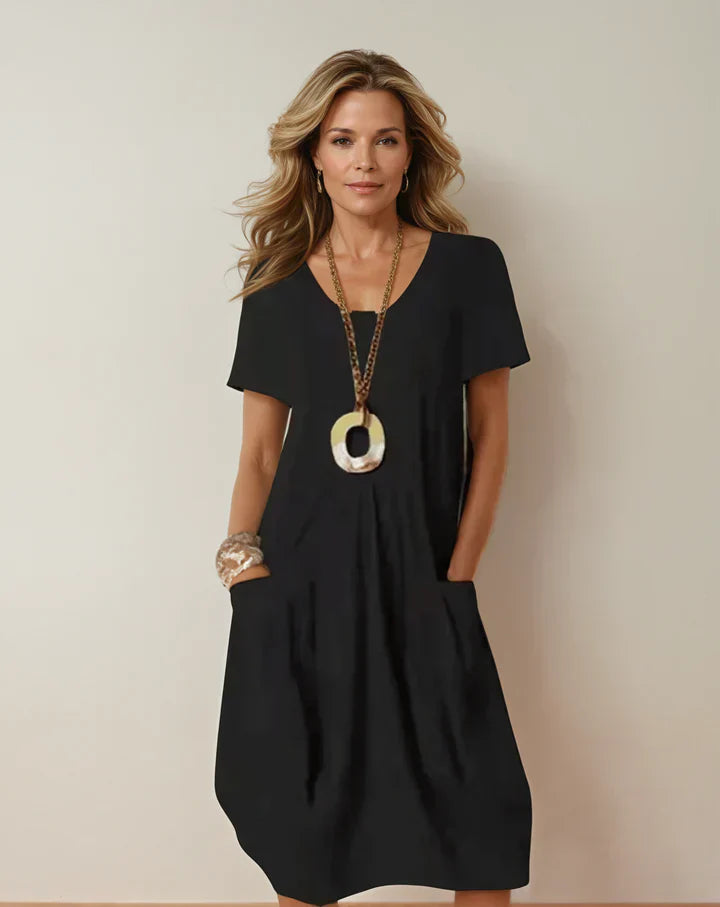 Kwani | Easy Casual Flow Dress Black (Almost sold out)