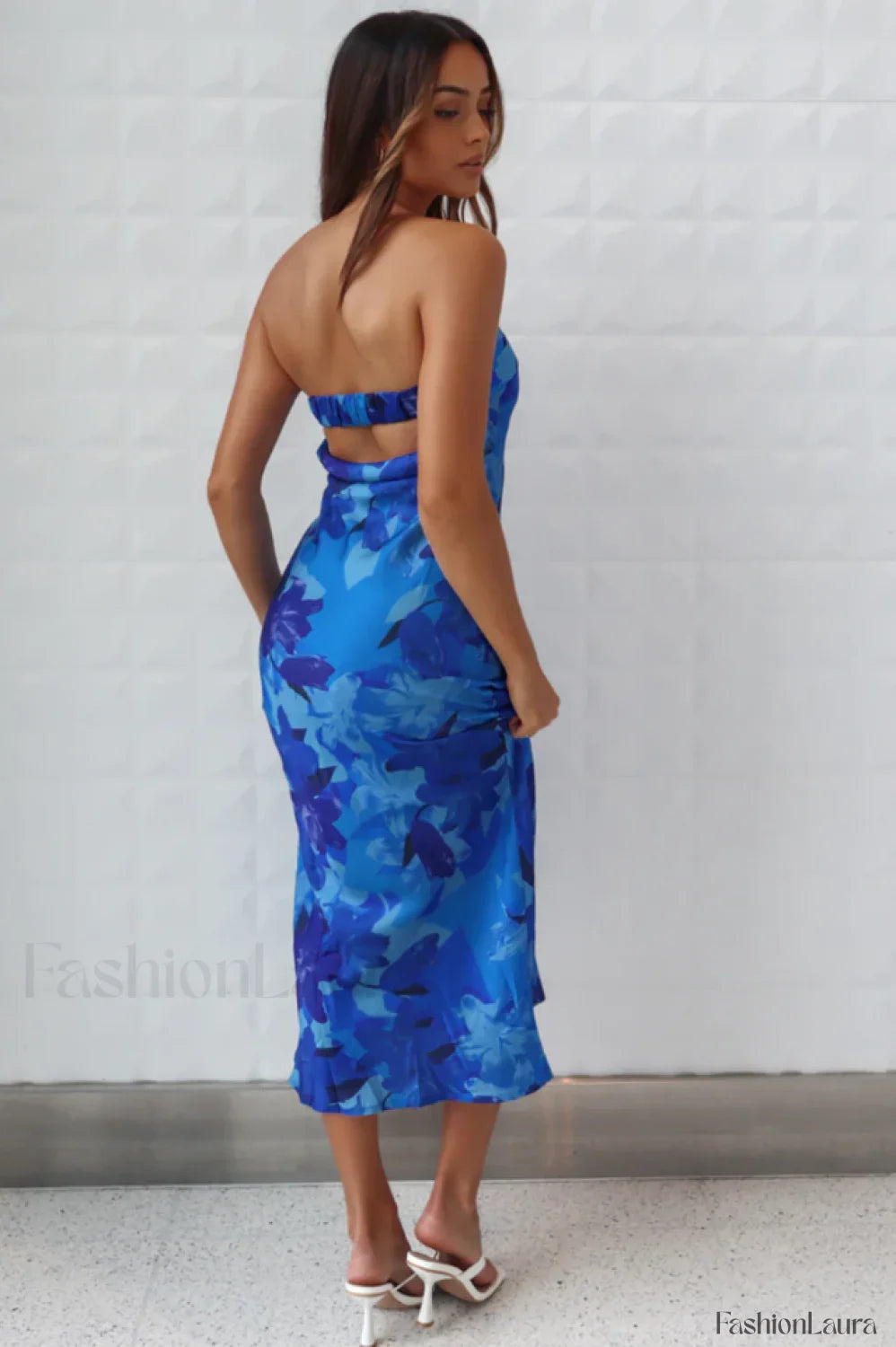 Kyra Satin Stylish Midi Dress