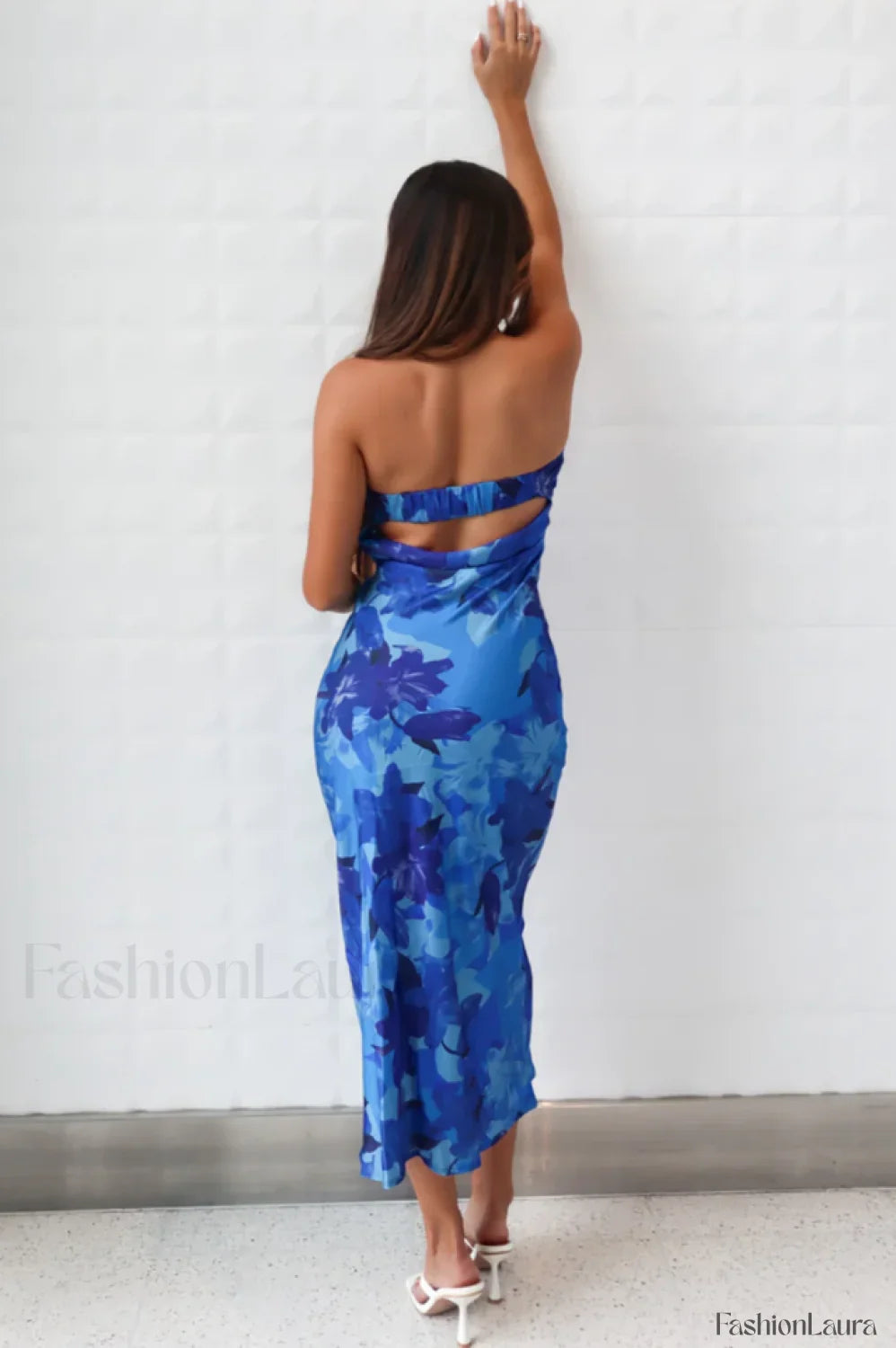 Kyra Satin Stylish Midi Dress