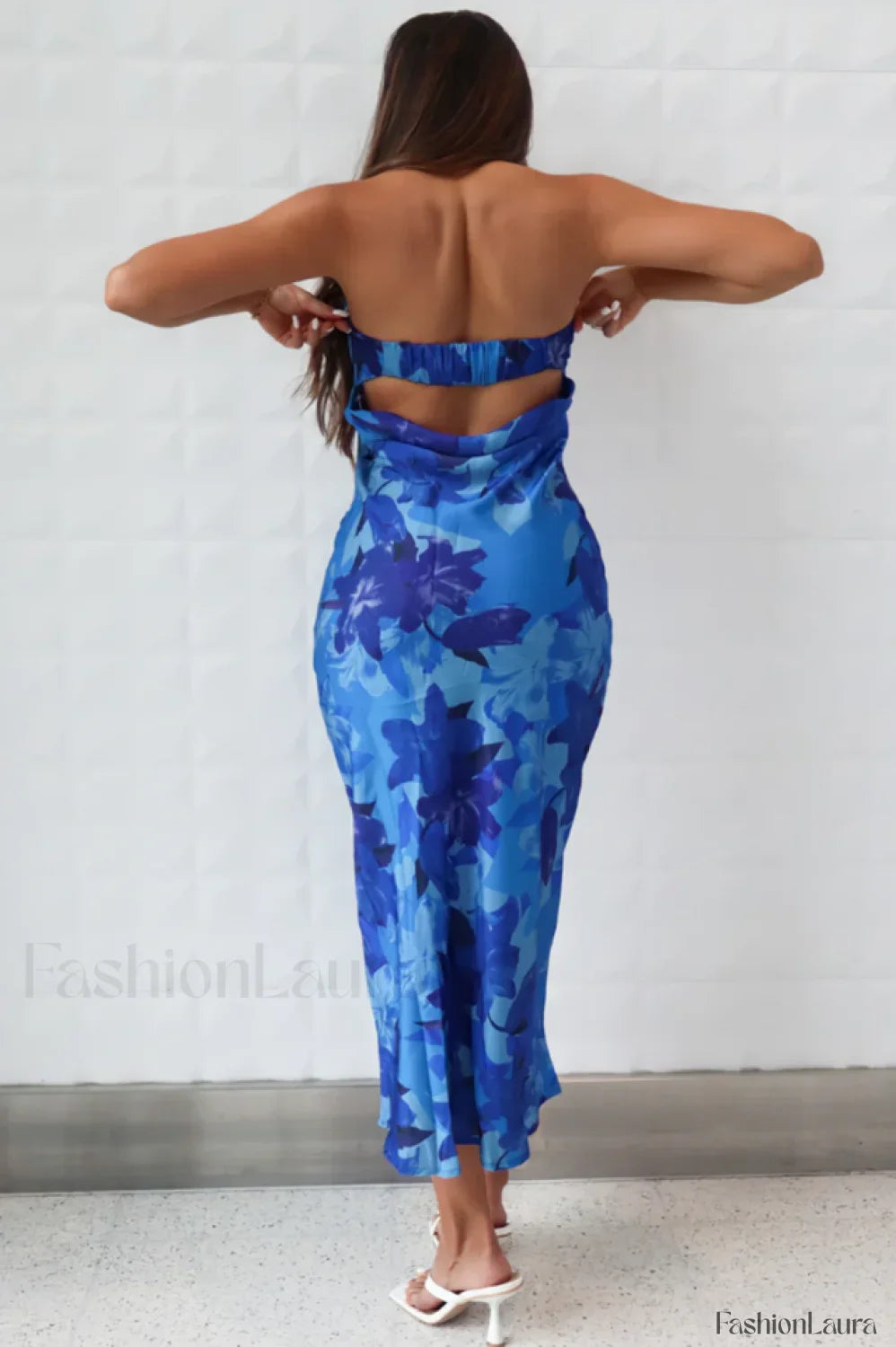 Kyra Satin Stylish Midi Dress