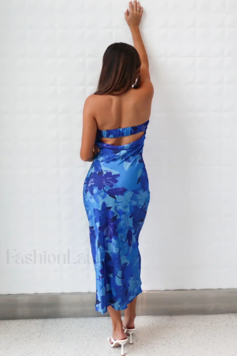 Kyra Satin Stylish Midi Dress