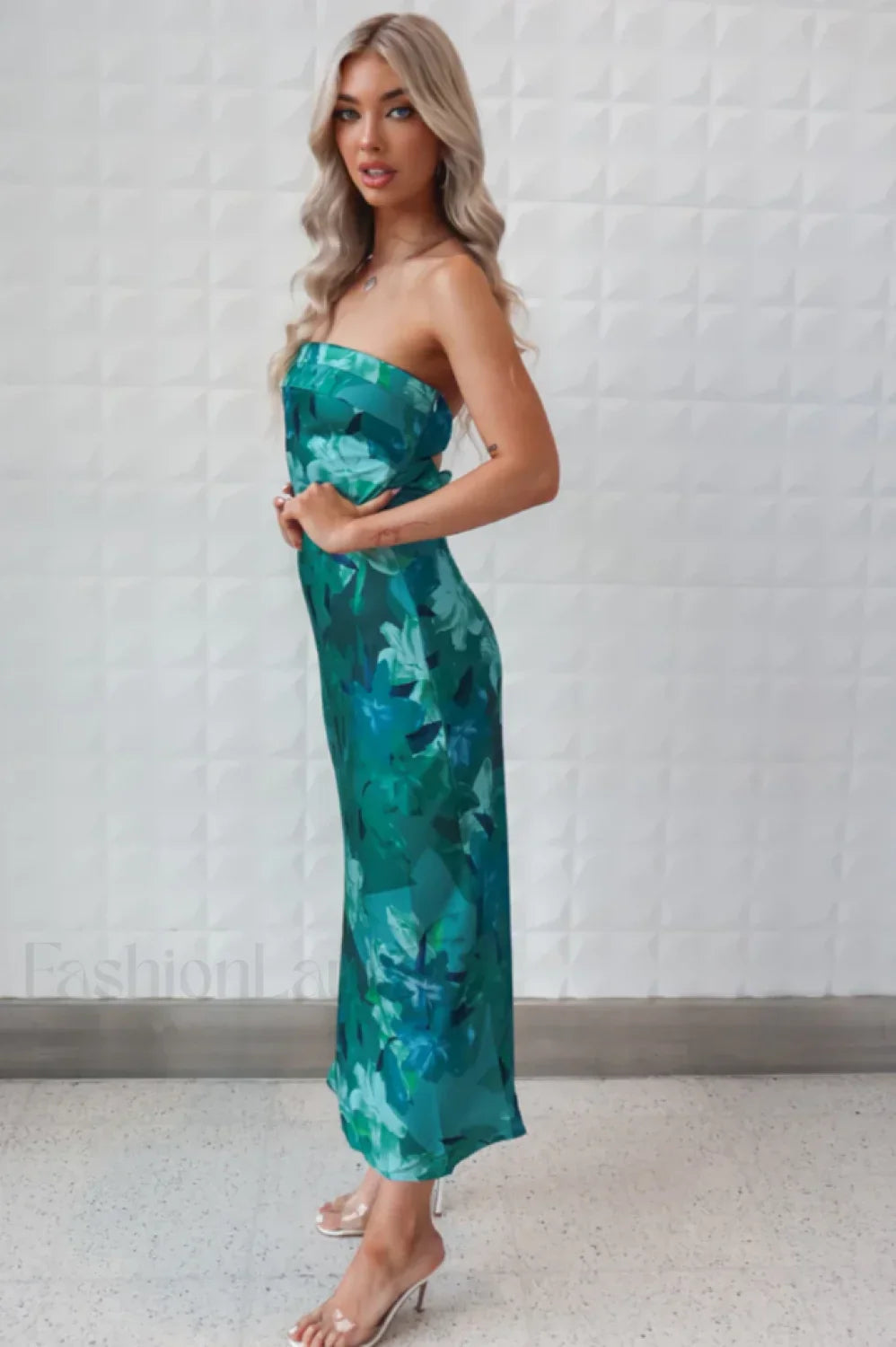 Kyra Satin Stylish Midi Dress