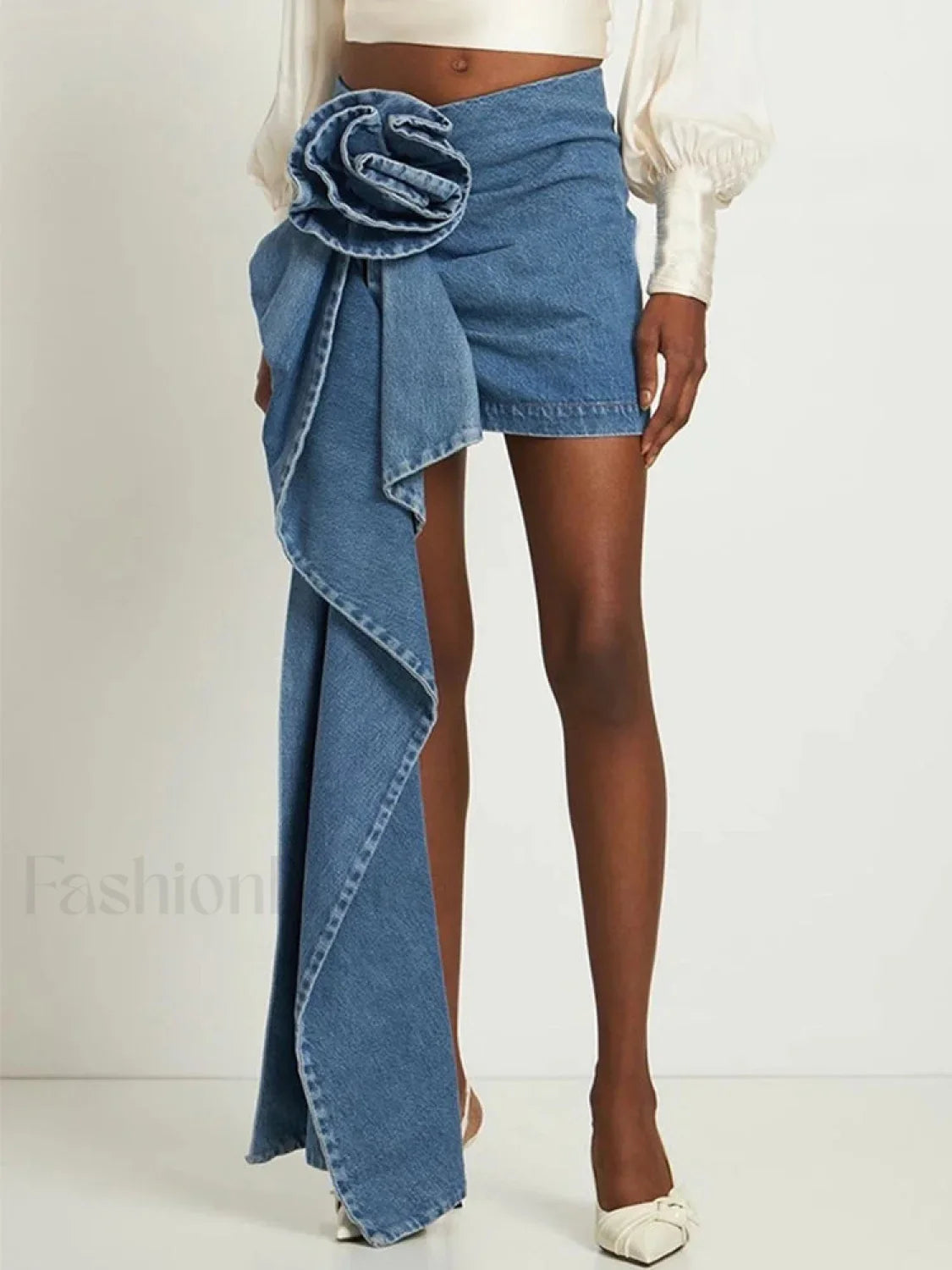 Lace Bow Mesh Mini Skirt