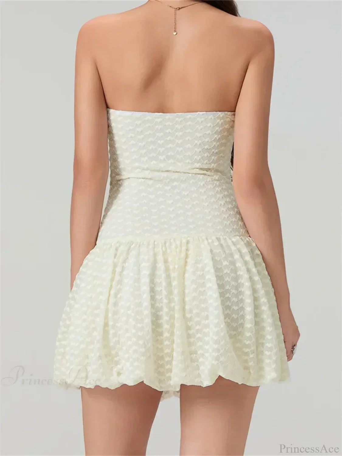 Lace Bow Off-Shoulder Mini Dress - View 6