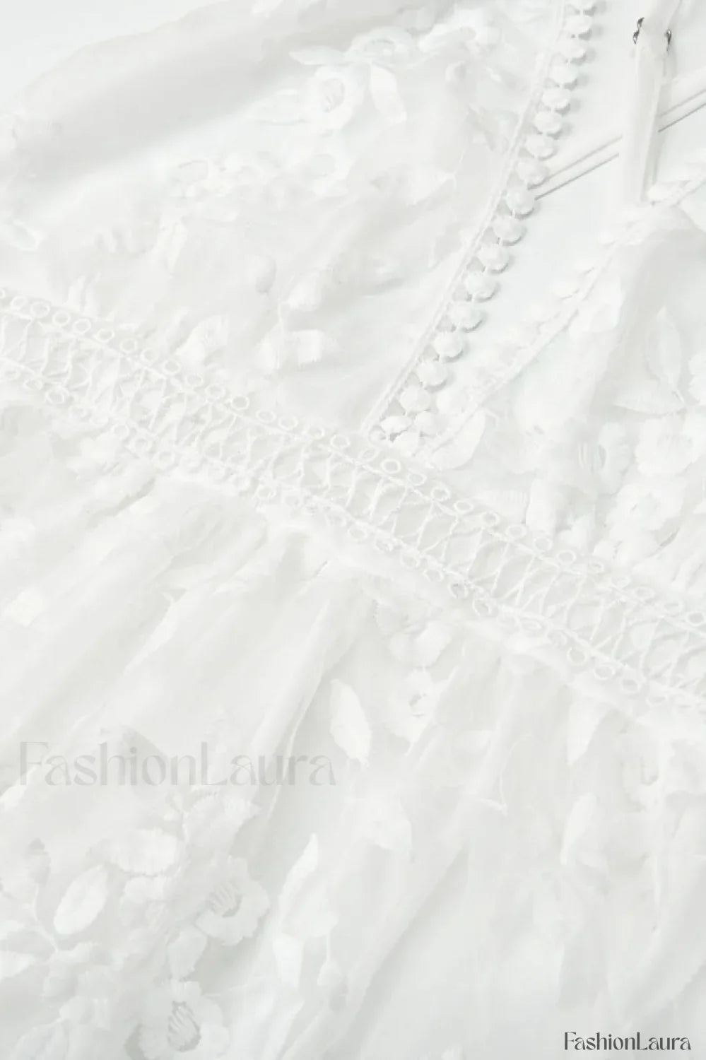 Lace Mesh Backless Boho Dress