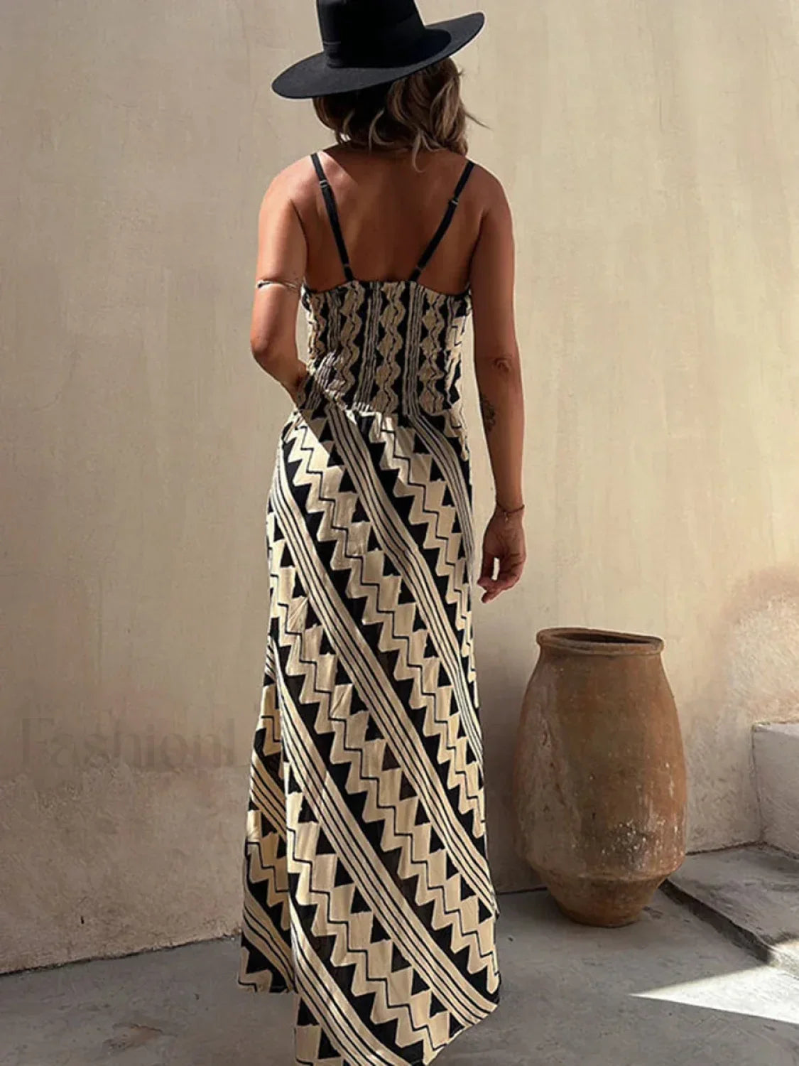 Lace Patchwork Deep-V Boho Dress