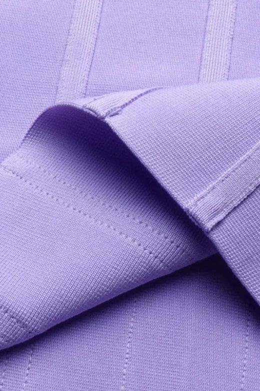 Leah Bodycon Dress - Violet Purple
