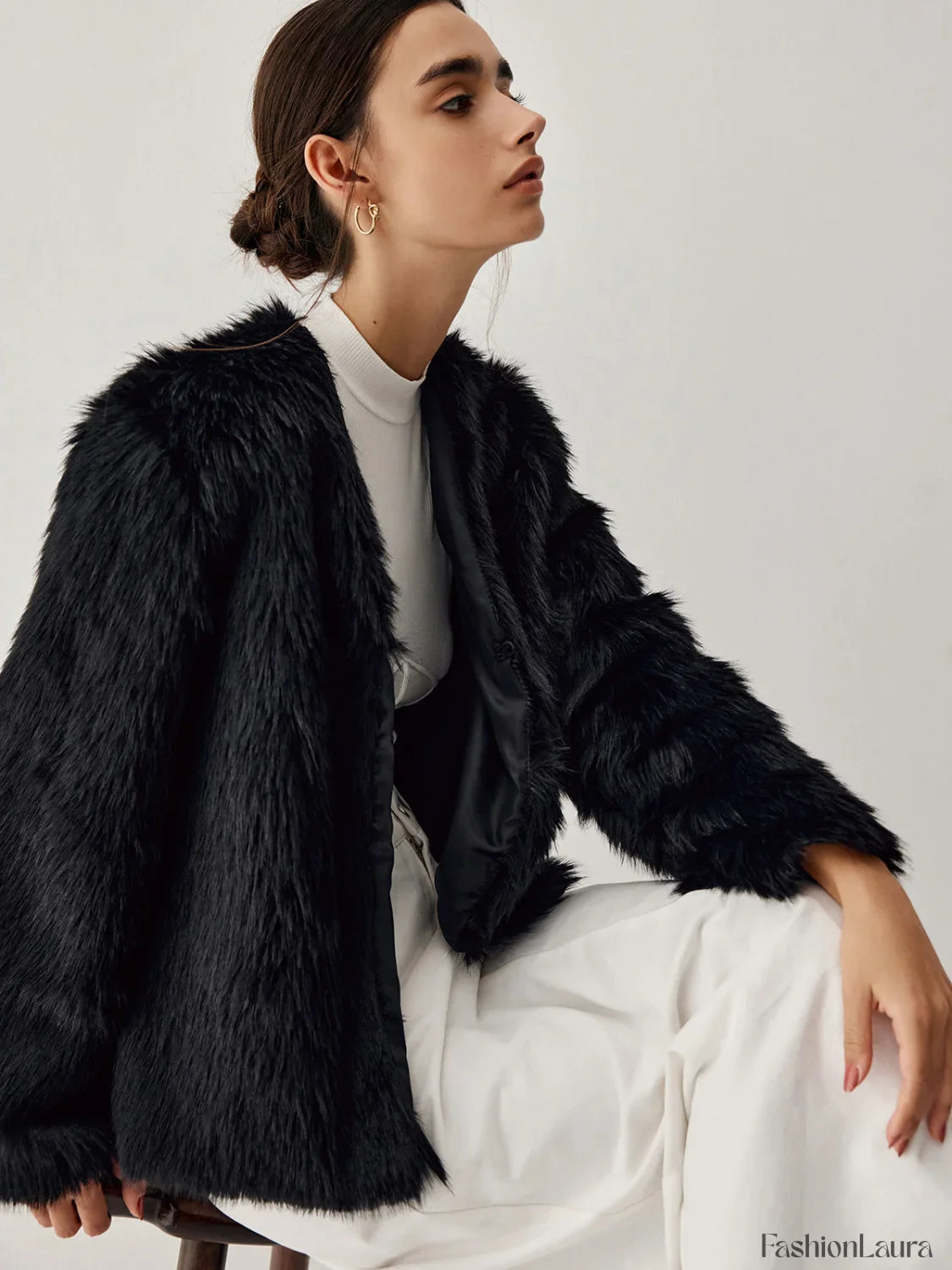 Leisure Faux Graceful Fur Jacket