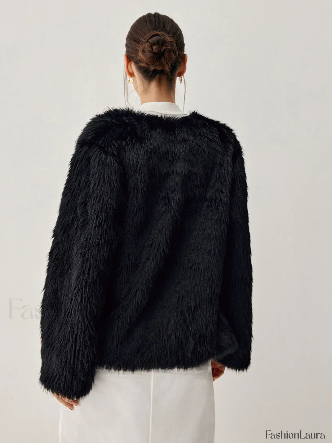 Leisure Faux Graceful Fur Jacket