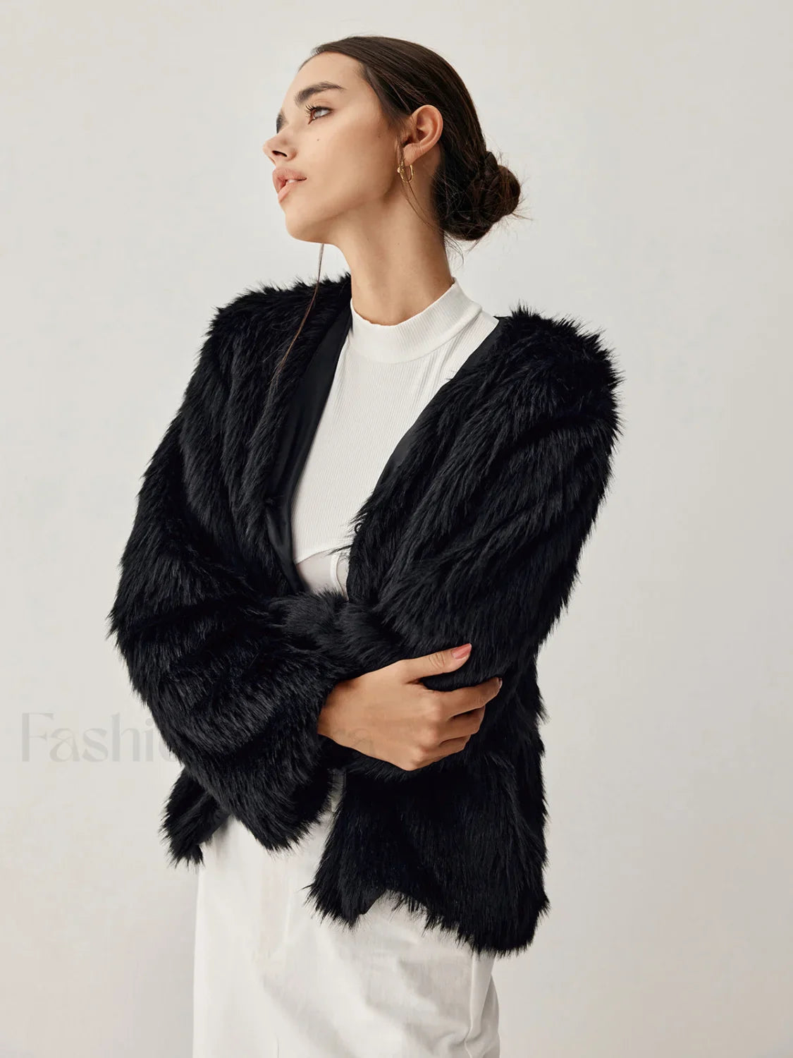 Leisure Faux Graceful Fur Jacket