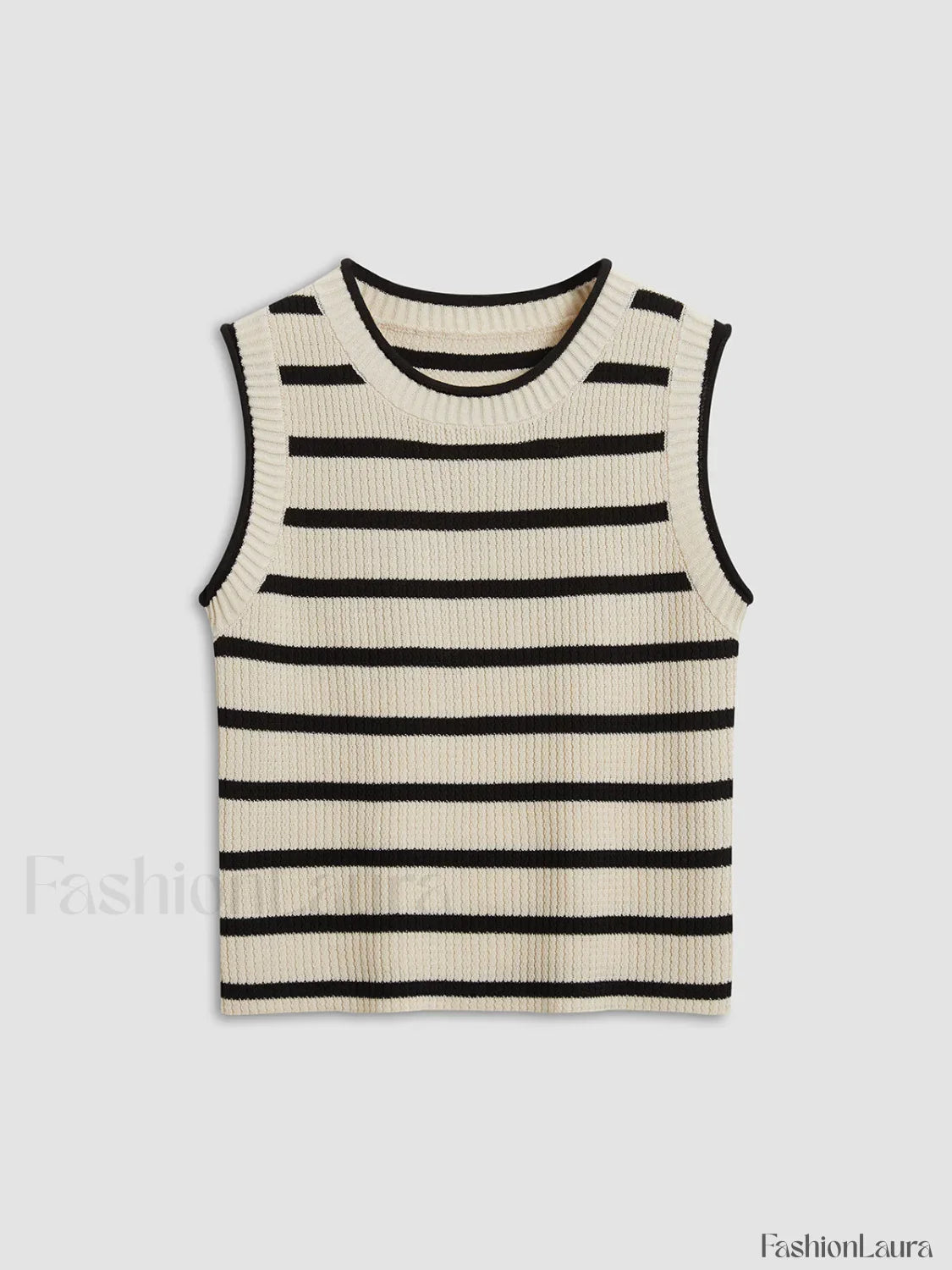 Leisure Stripe Knit Crop Top