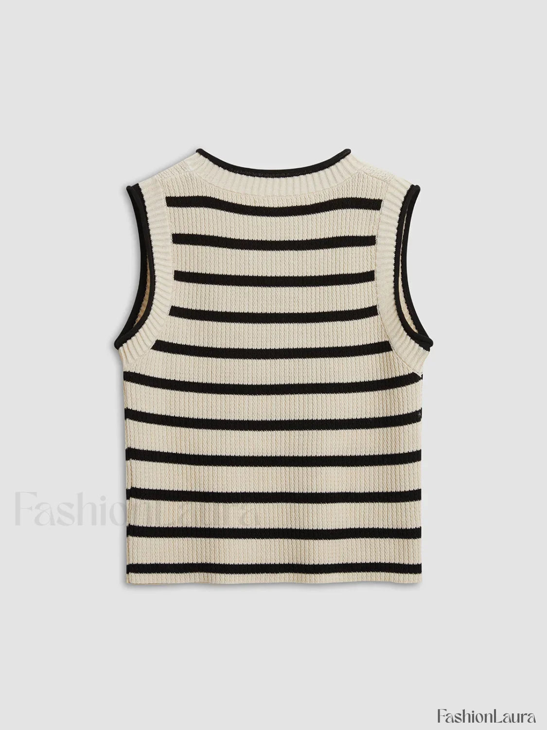 Leisure Stripe Knit Crop Top