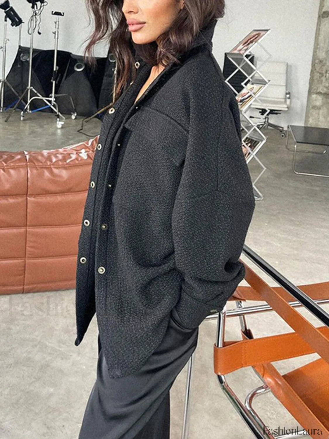 Leisure Tweed Two Trendy Piece Pants Set