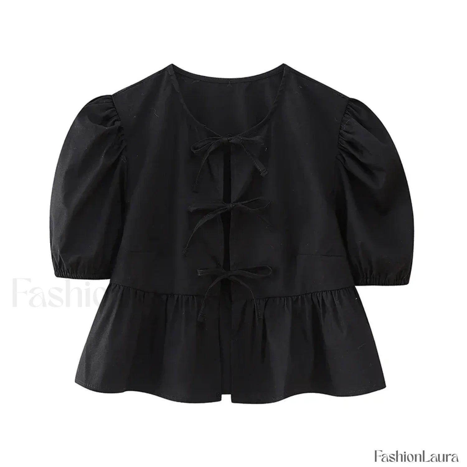 Leopard Sweet Bubble Casual Shirt Blouse